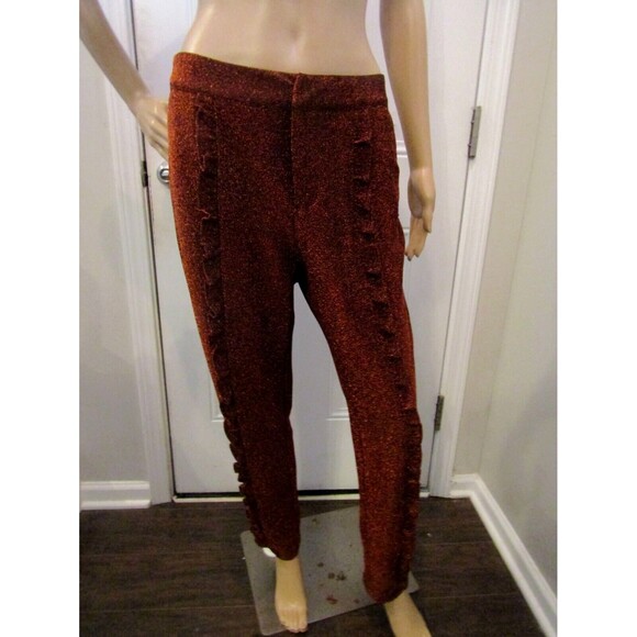 Scotch & Soda Maison Scotch Metallic Ruffle Pant Suit Jacket Pants Retail $350 S - Picture 9 of 14